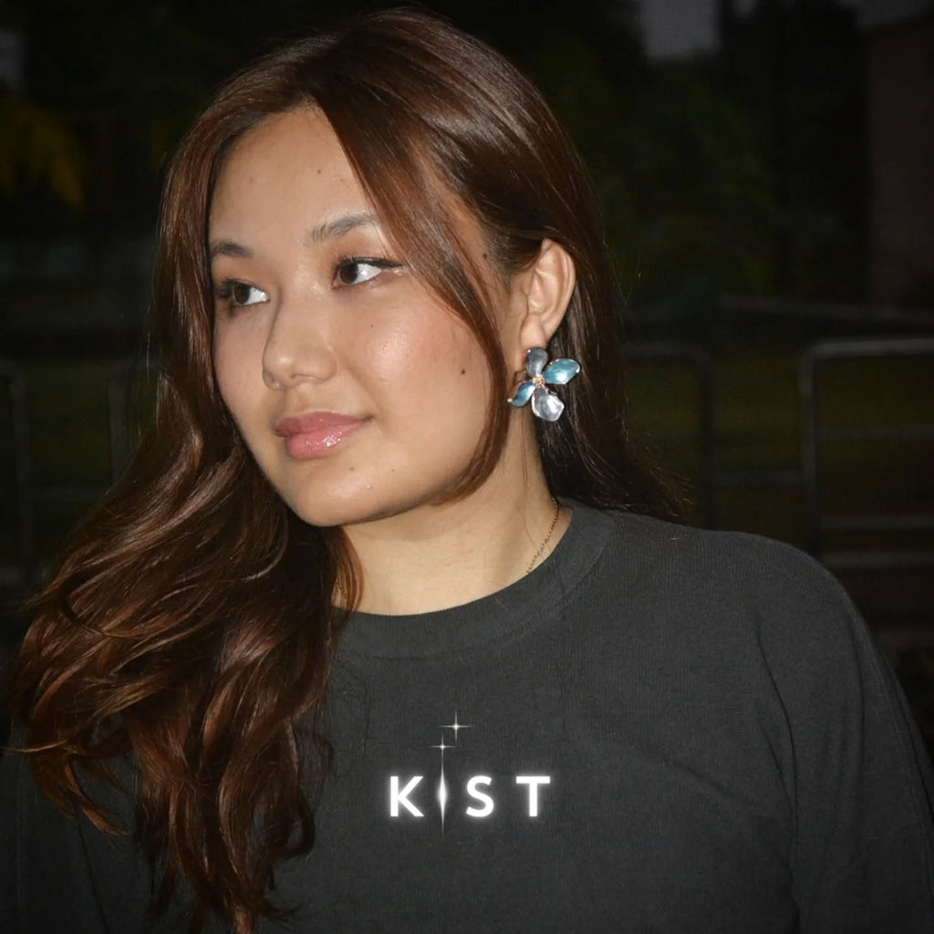 Midnight bloom earrings