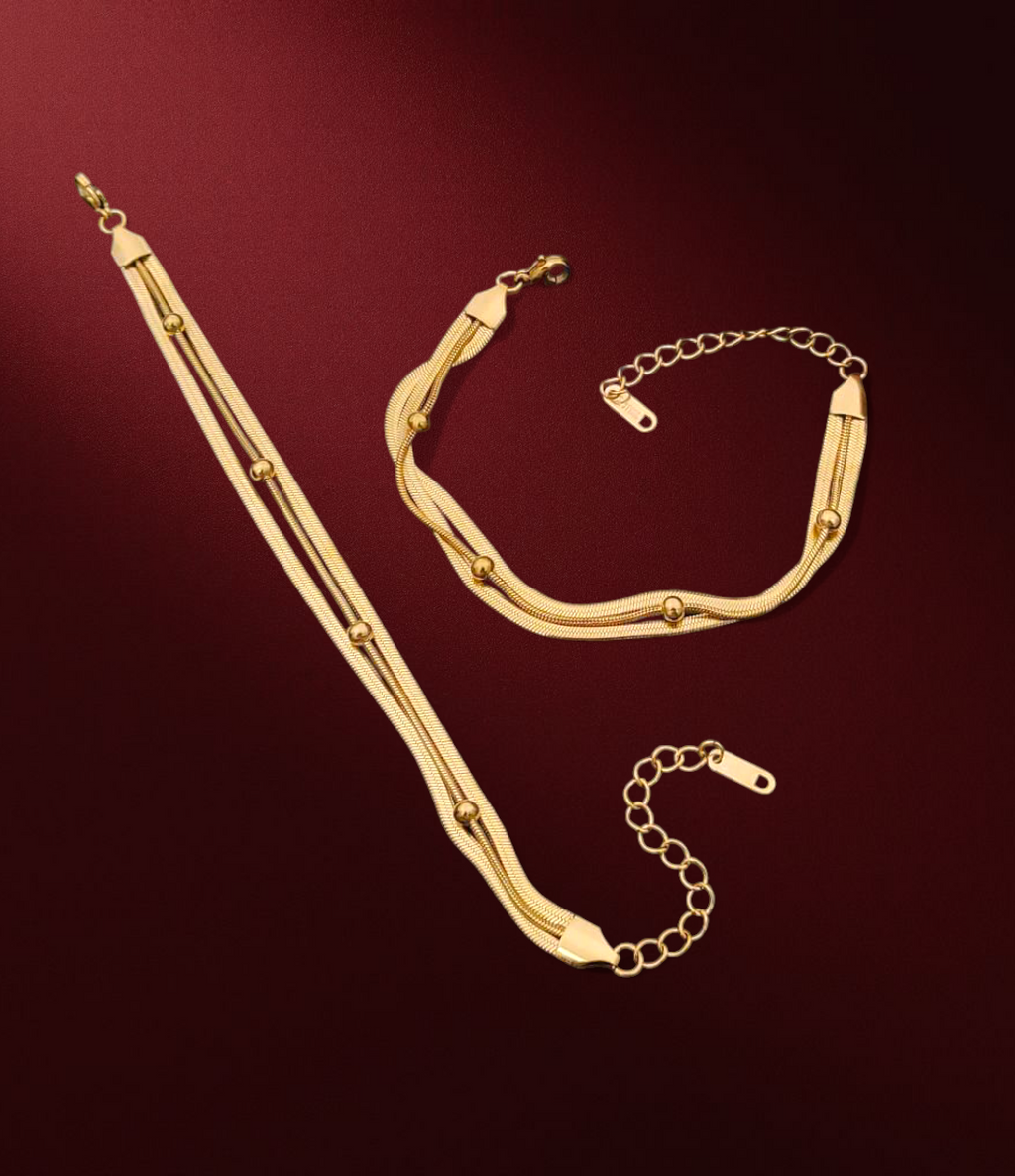 Triple chain bracelet