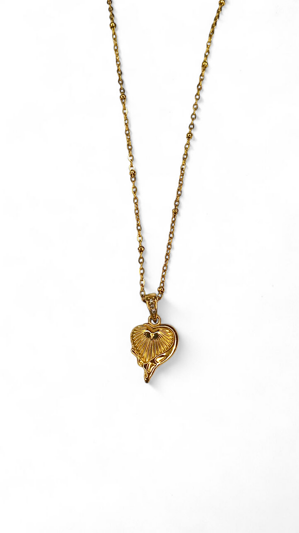 Molten heart pendant