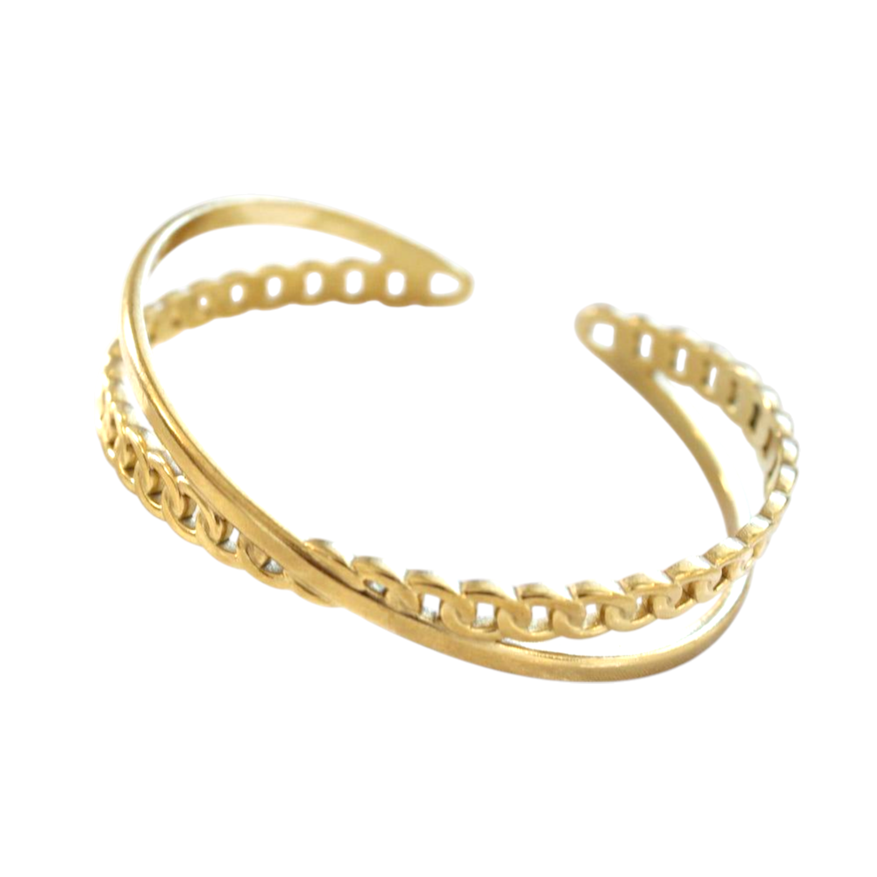 Crossline Cuff Bracelet