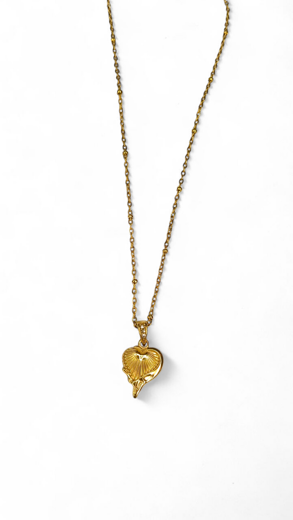 Molten heart pendant