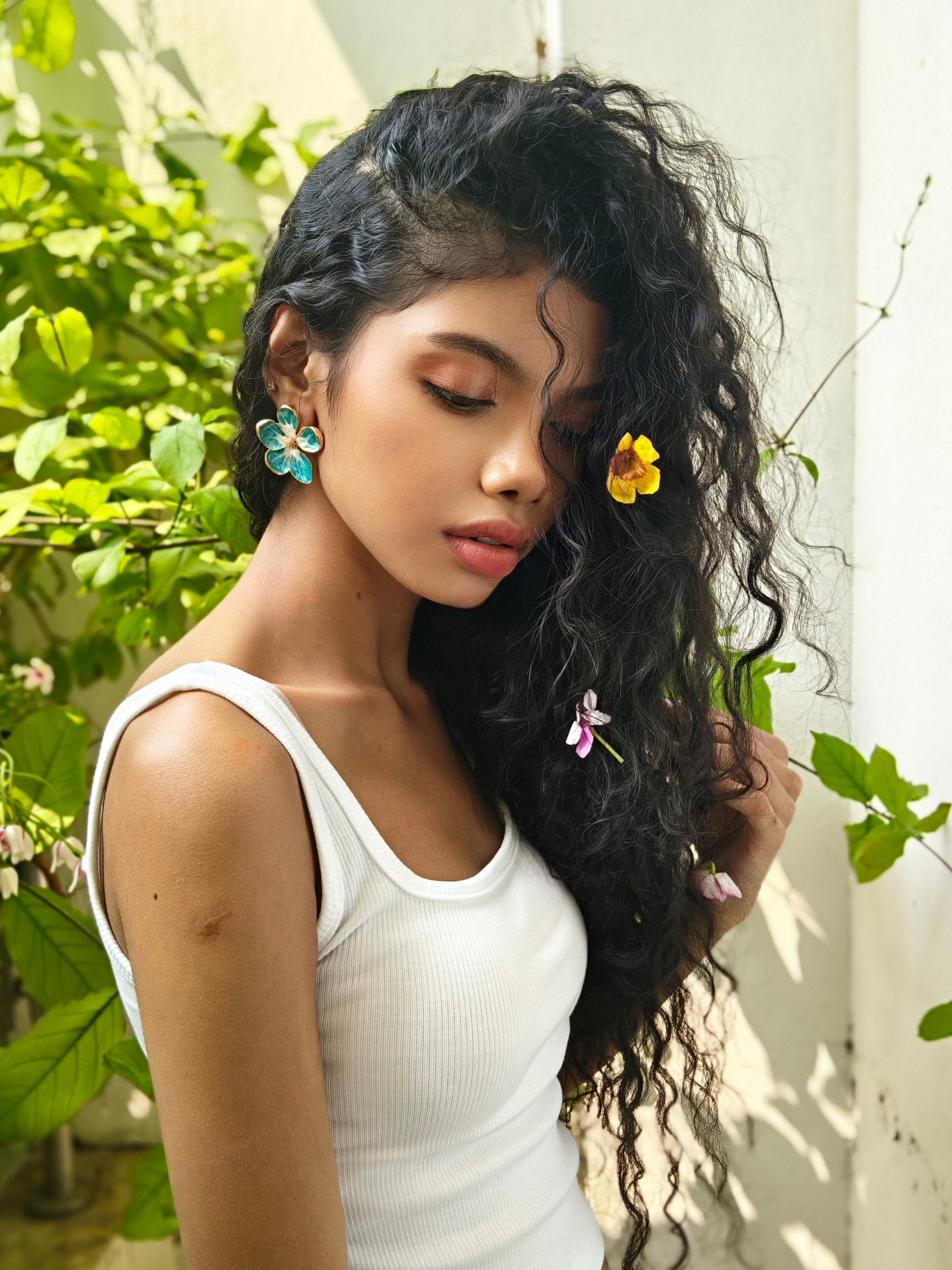 Forget me not earrings