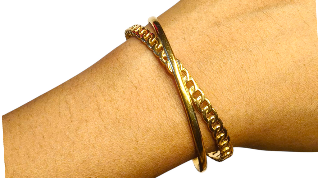 Crossline Cuff Bracelet