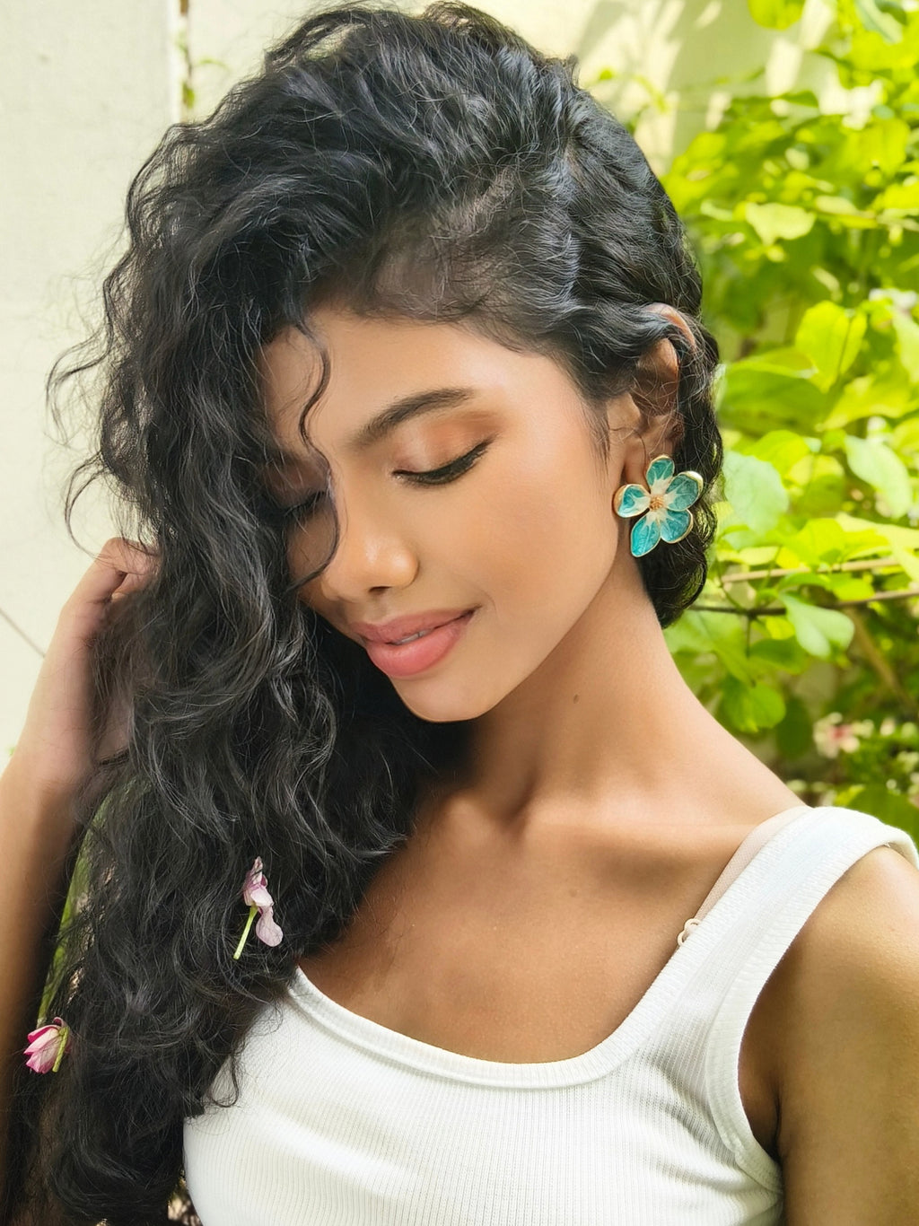 Forget me not earrings