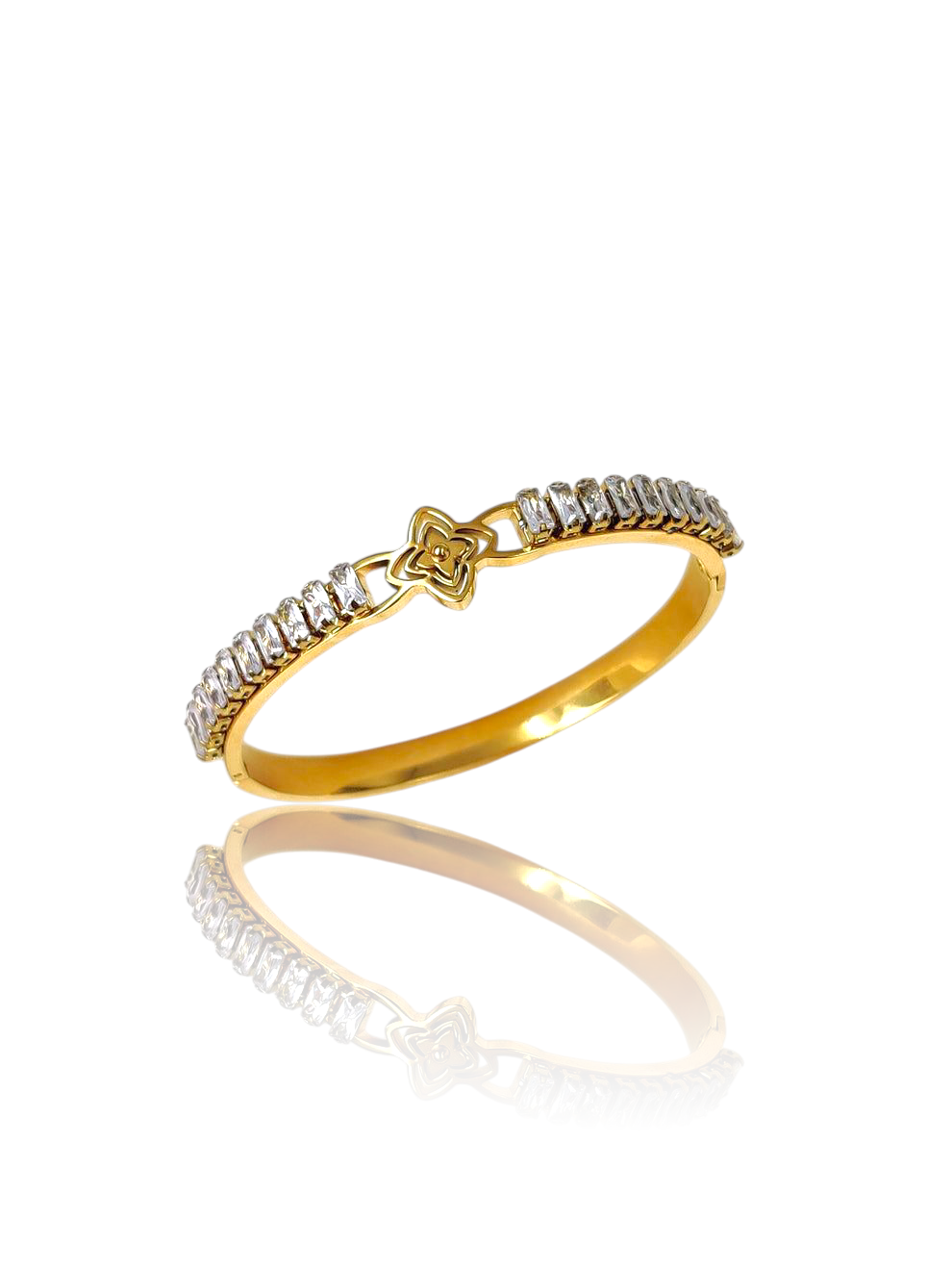 Stone Petal clover bracelet