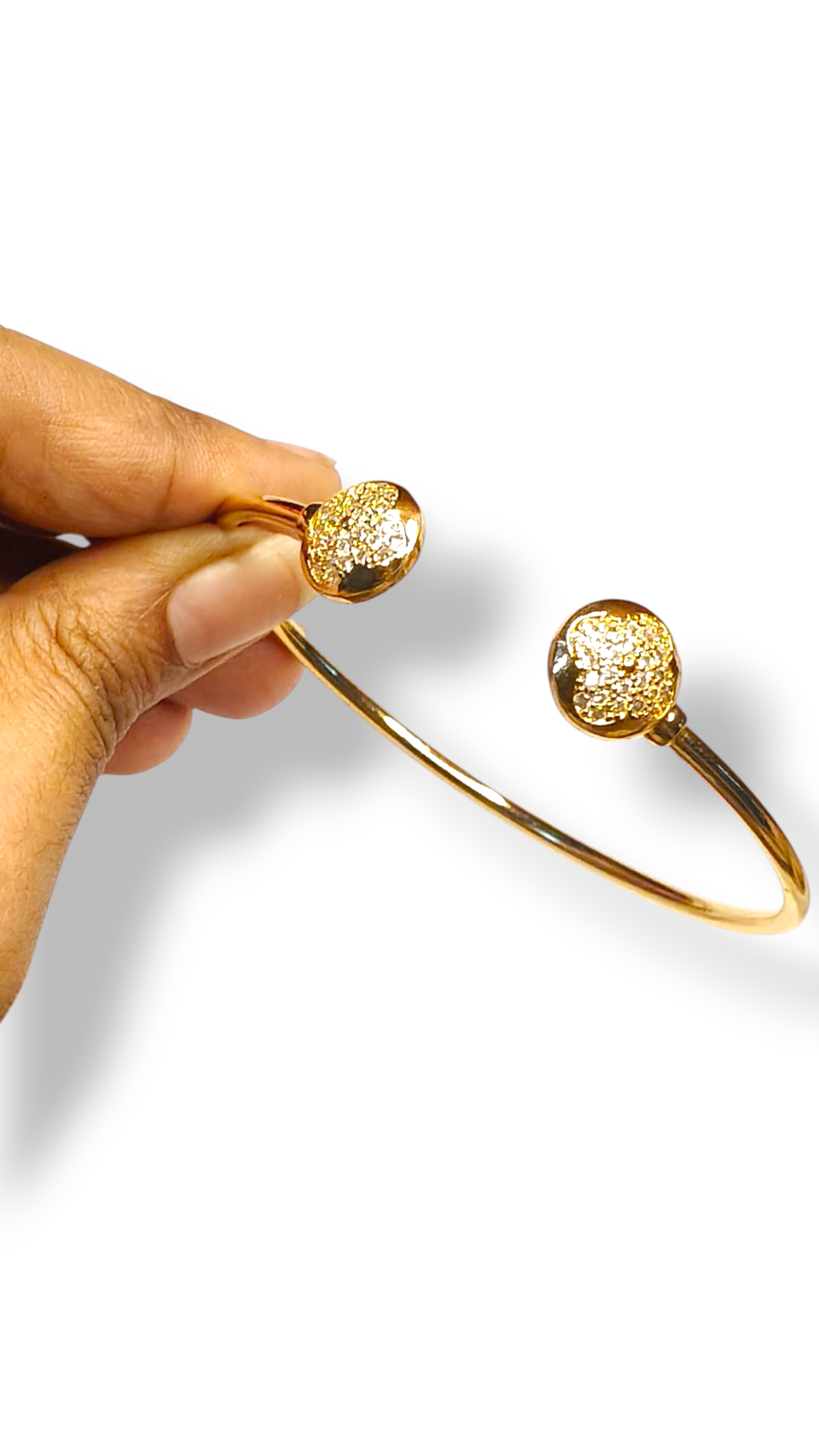 Clover twins bangle bracelet