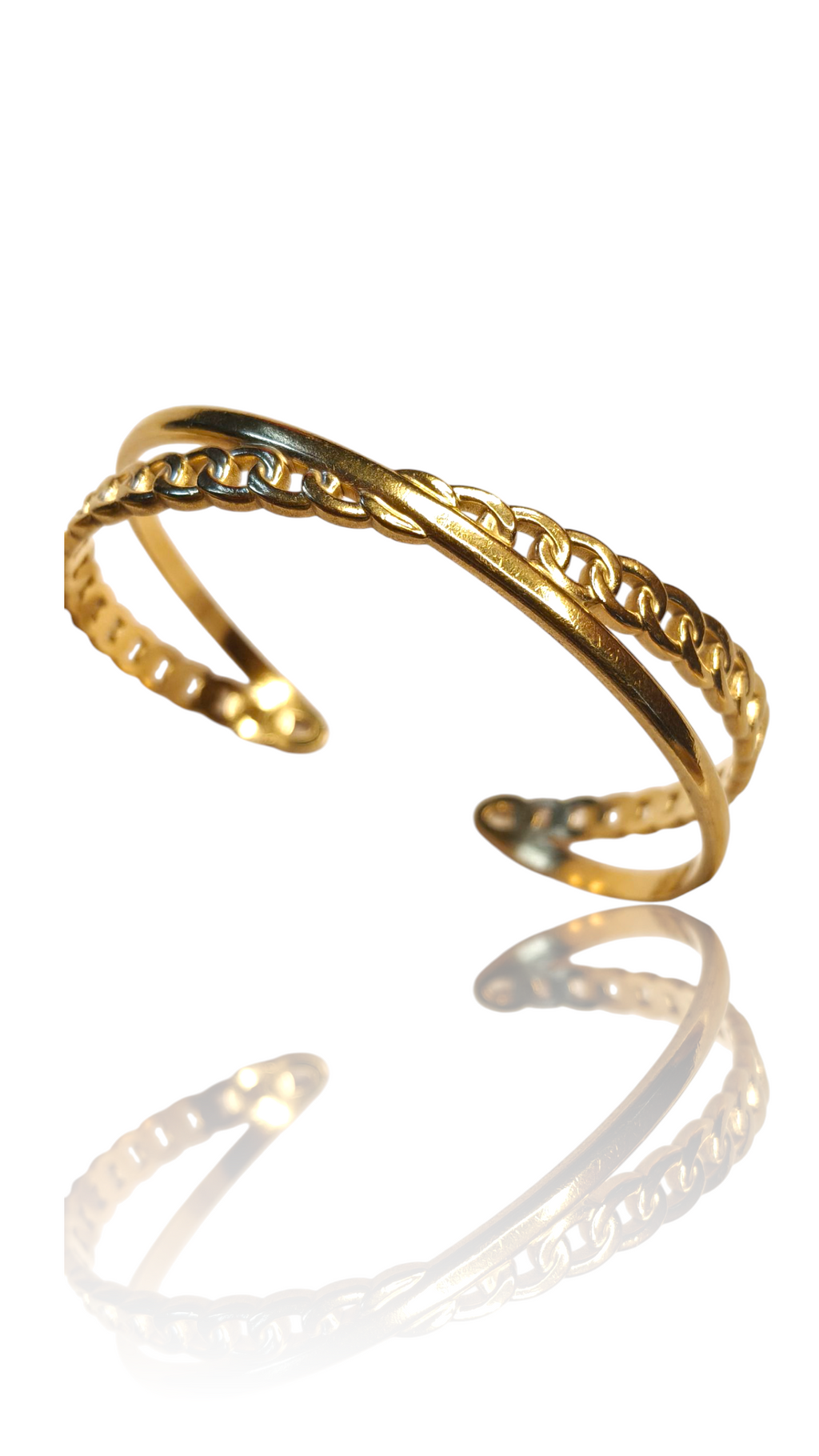 Crossline Cuff Bracelet