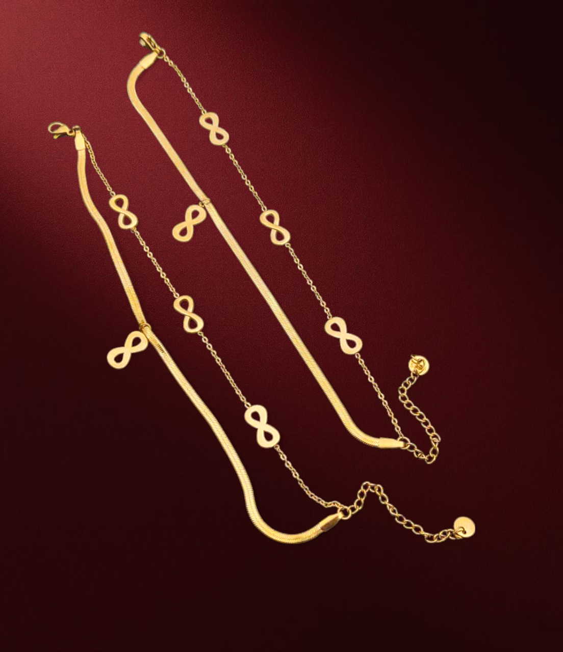 Forever chain bracelet