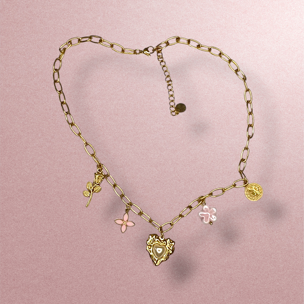 Blossom charm necklace