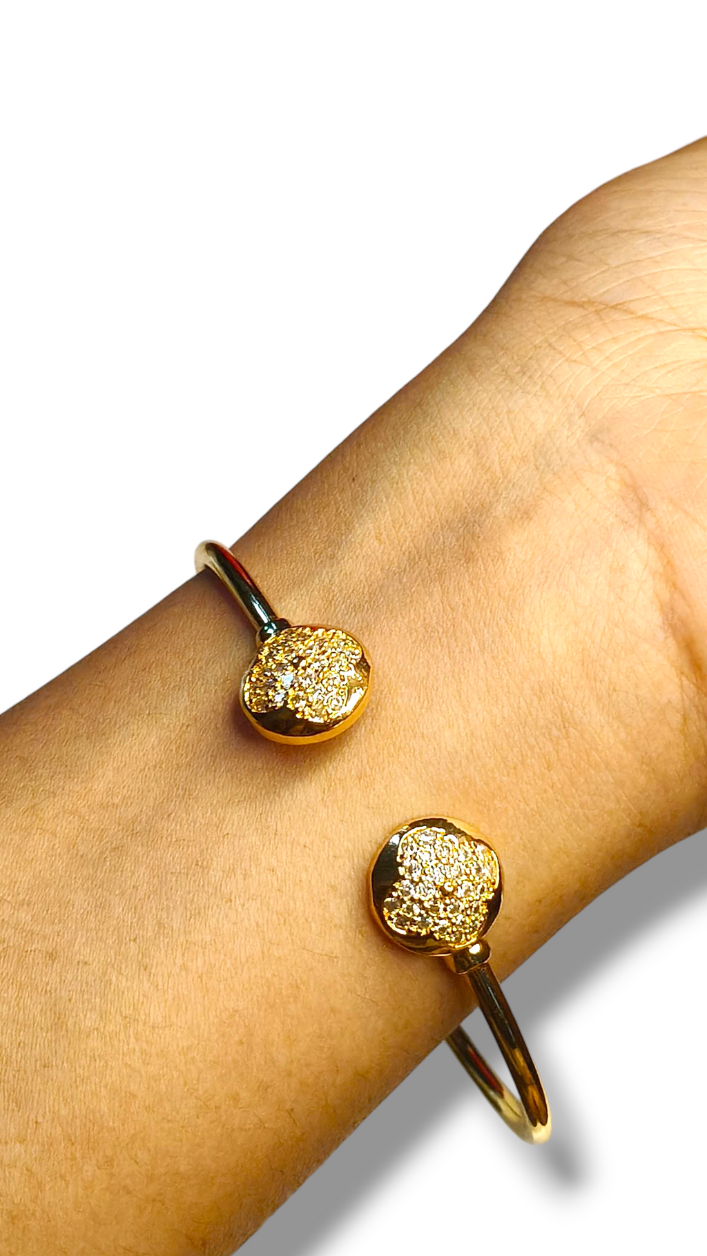 Clover twins bangle bracelet
