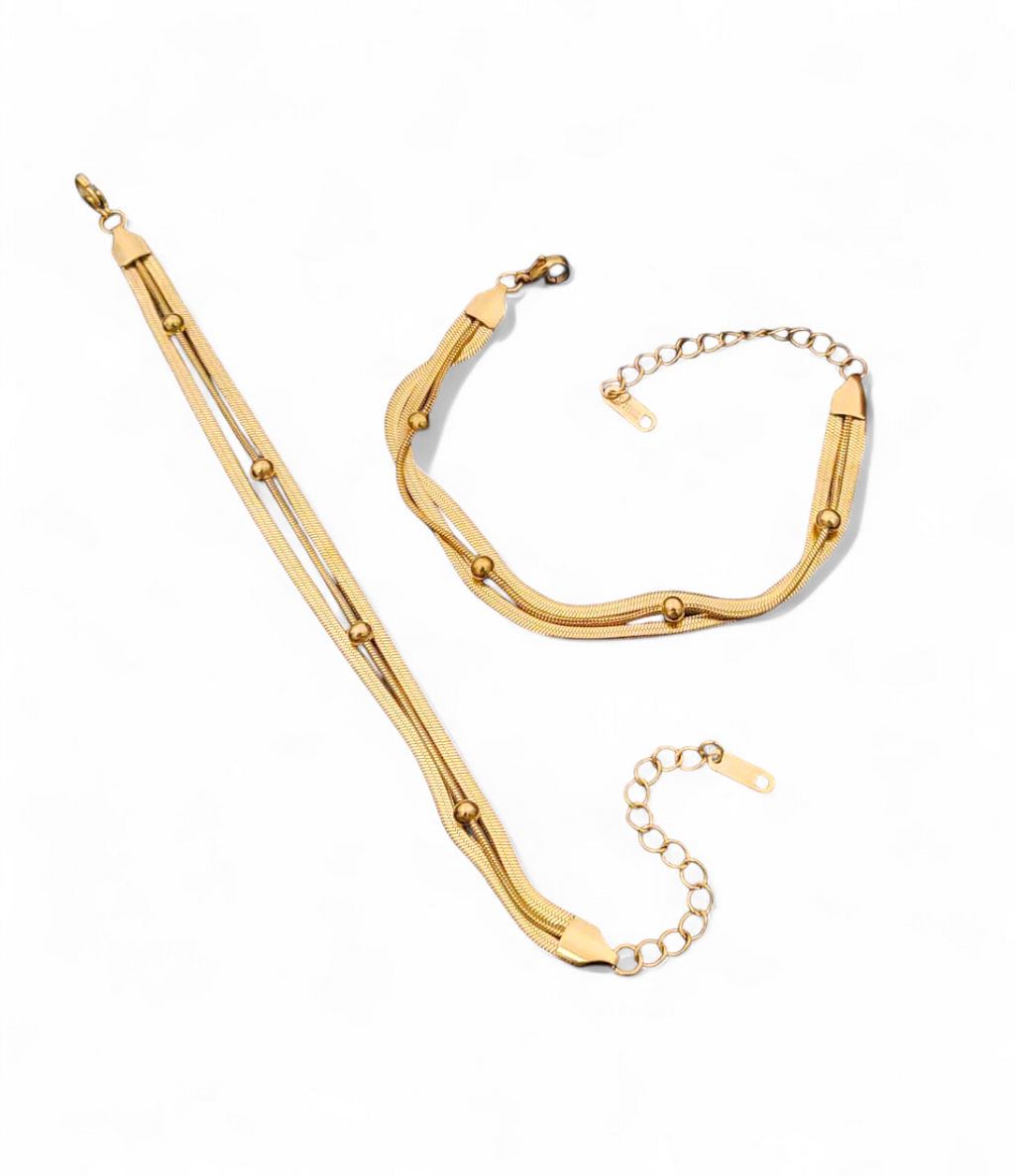 Triple chain bracelet