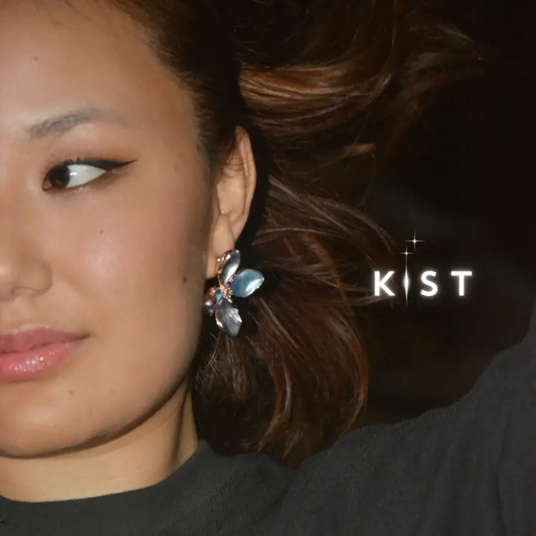 Midnight bloom earrings